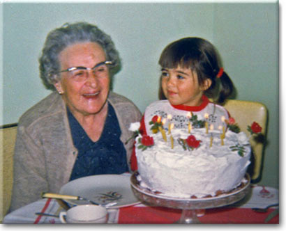 75ième anniversaire de Rose-Alma, avec Josée (Novembre 1966).