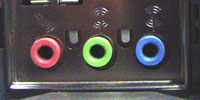 Prises Micro, Line-Out et Line-In
