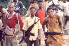 Des enfants-soldats du Liberia